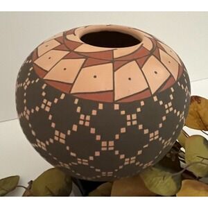 Mata Ortiz Pottery Abigail‎ Marin Bowl Paquime Mexican Clay Ceramic Folk Art